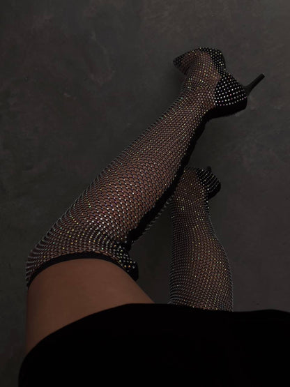 Dantel Detaylı Siyah Kadife Mini Elbise