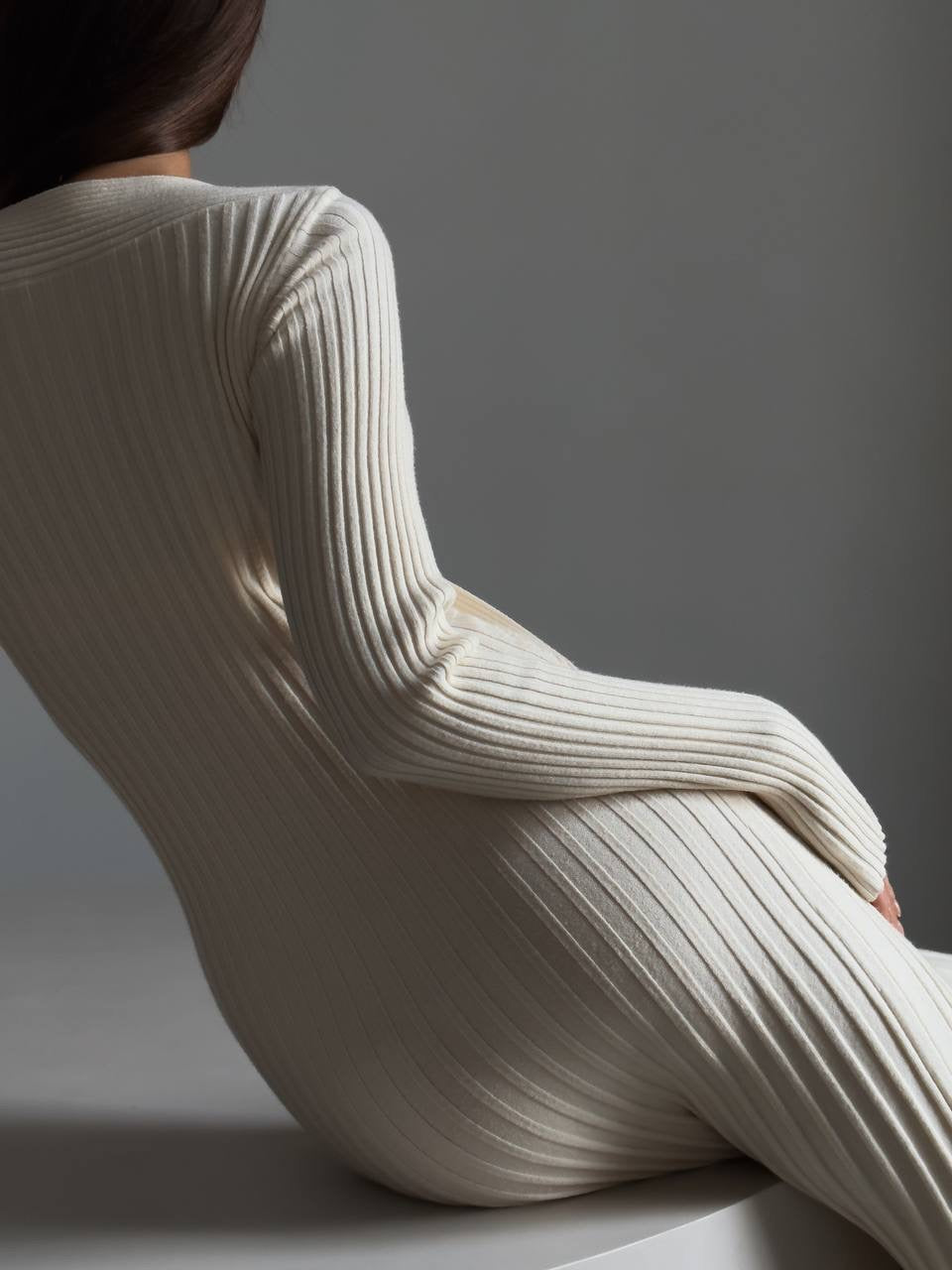 Önü Kruvaze Fitilli Maxi Elbise