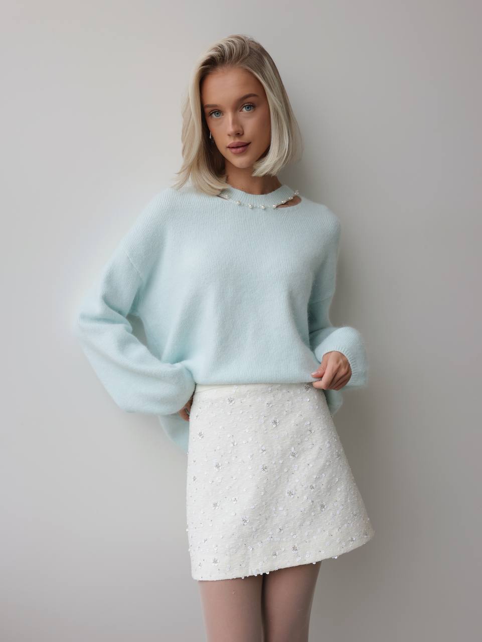 Misty İnci Triko Kazak