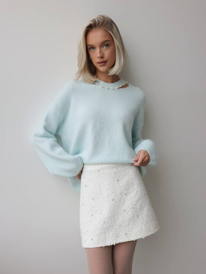 Misty İnci Triko Kazak