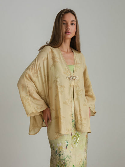Golden Bamboo Kimono Ceket