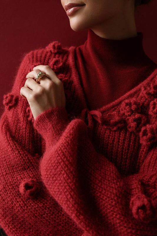 Basic Kırmızı Balıkçı Yaka