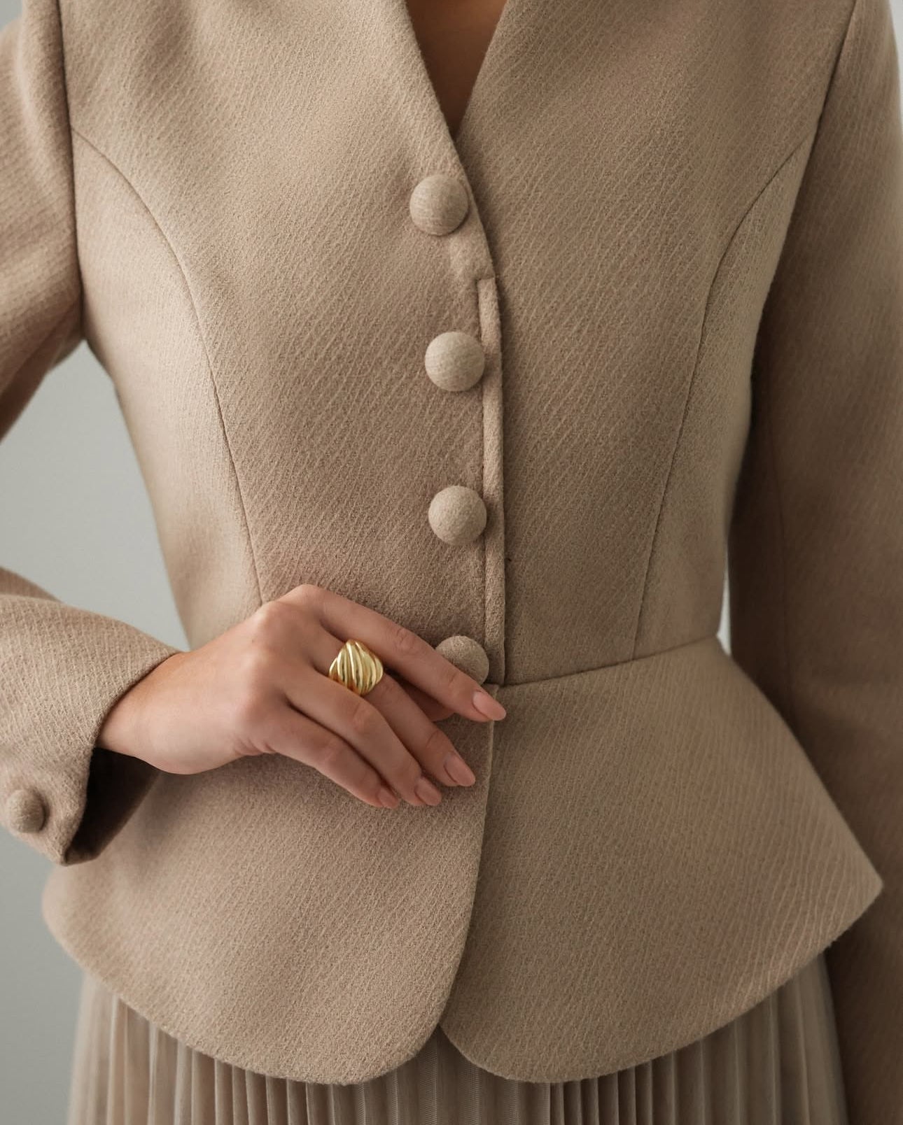 Altın Dalga Yüzük