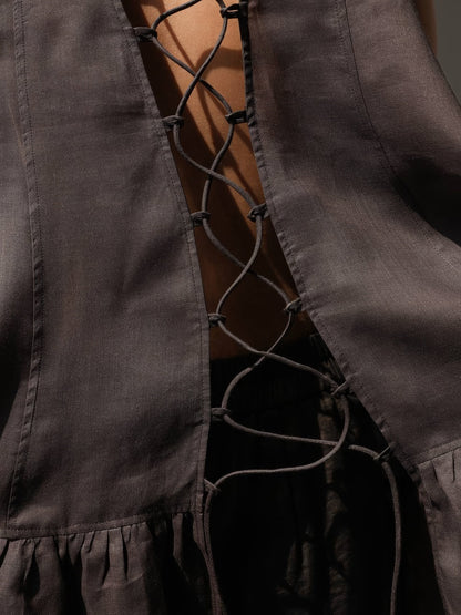 Ambra Fırfırlı Etek Uçlu Bluz