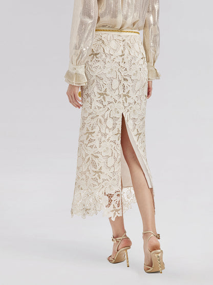 Nakışlı Dantel Balık Etek