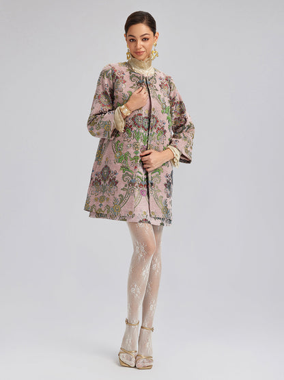 El İşlemeli Nakışlı İpek Dokulu Ceket