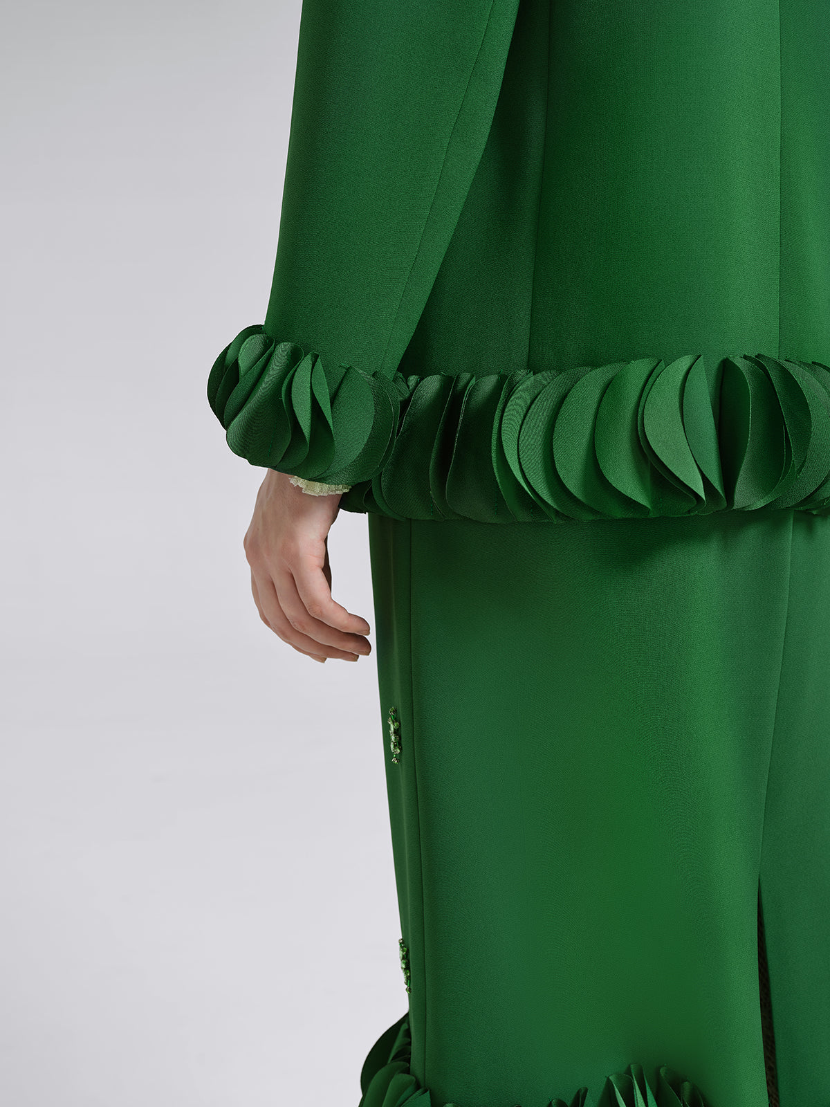 El İşlemeli Çiçekli Ceket