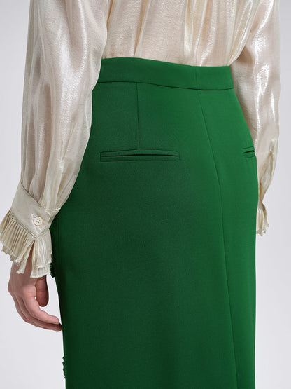 El İşlemeli Katlı Çiçekli Etek