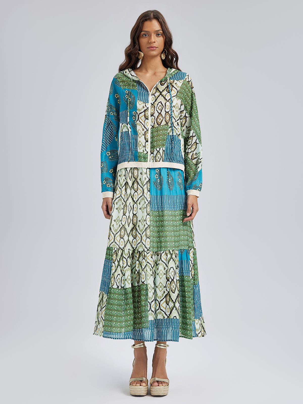 Yazlık Hafif Keten Görünümlü Güneş Koruyucu Ceket