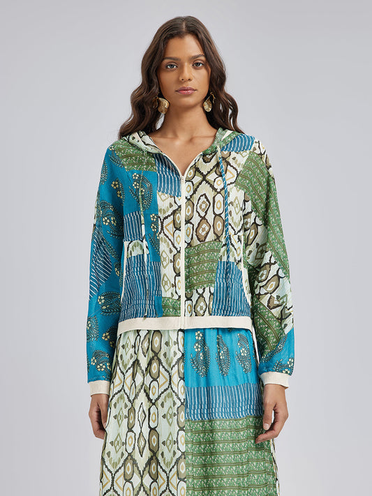 Yazlık Hafif Keten Görünümlü Güneş Koruyucu Ceket