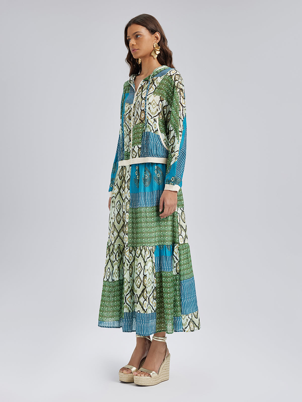 Yazlık Hafif Keten Görünümlü Güneş Koruyucu Ceket