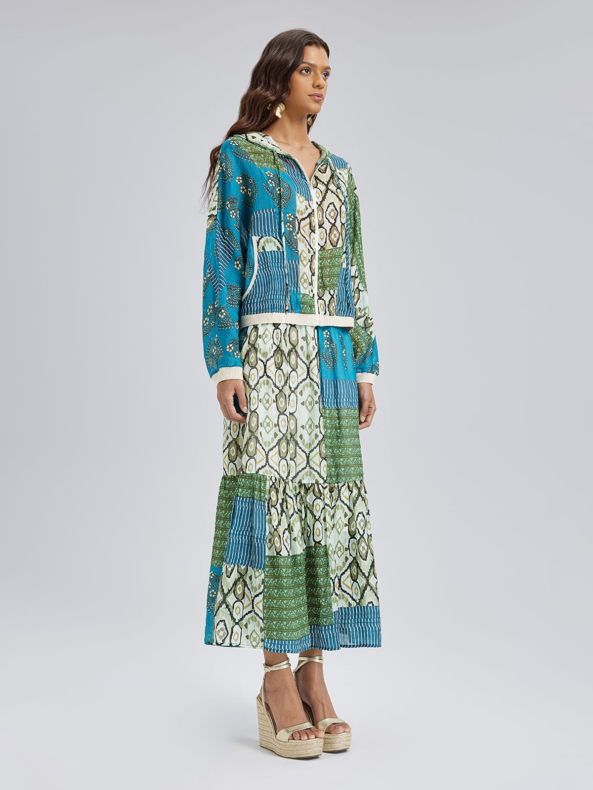 Yazlık Hafif Keten Görünümlü Güneş Koruyucu Ceket