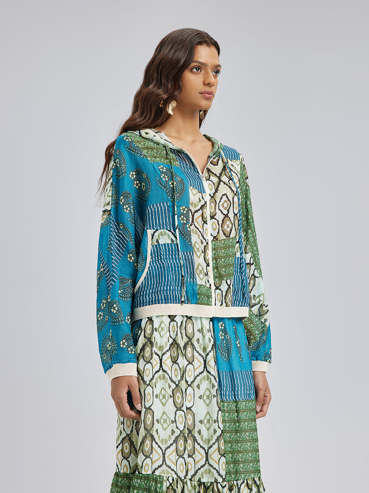 Yazlık Hafif Keten Görünümlü Güneş Koruyucu Ceket