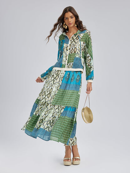 Yazlık Hafif Keten Görünümlü Güneş Koruyucu Ceket