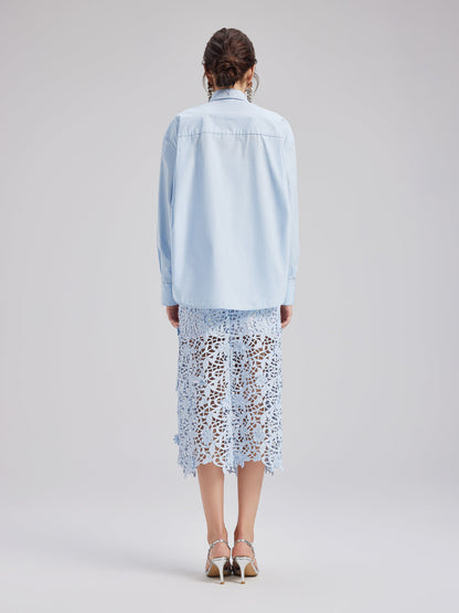 Şık Günlük Pullu Detaylı Bluz (İç Askılısı Dahil)