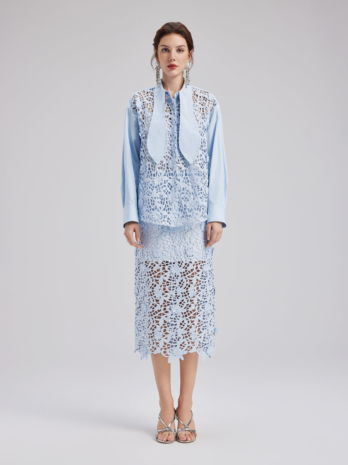 Şık Günlük Pullu Detaylı Bluz (İç Askılısı Dahil)