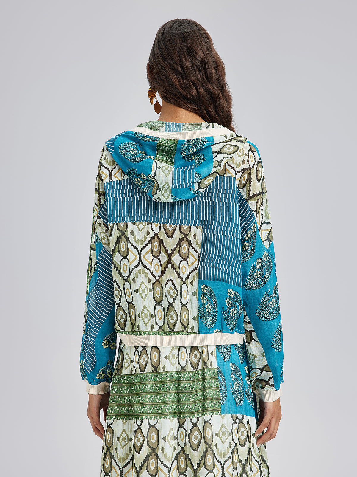 Yazlık Hafif Keten Görünümlü Güneş Koruyucu Ceket