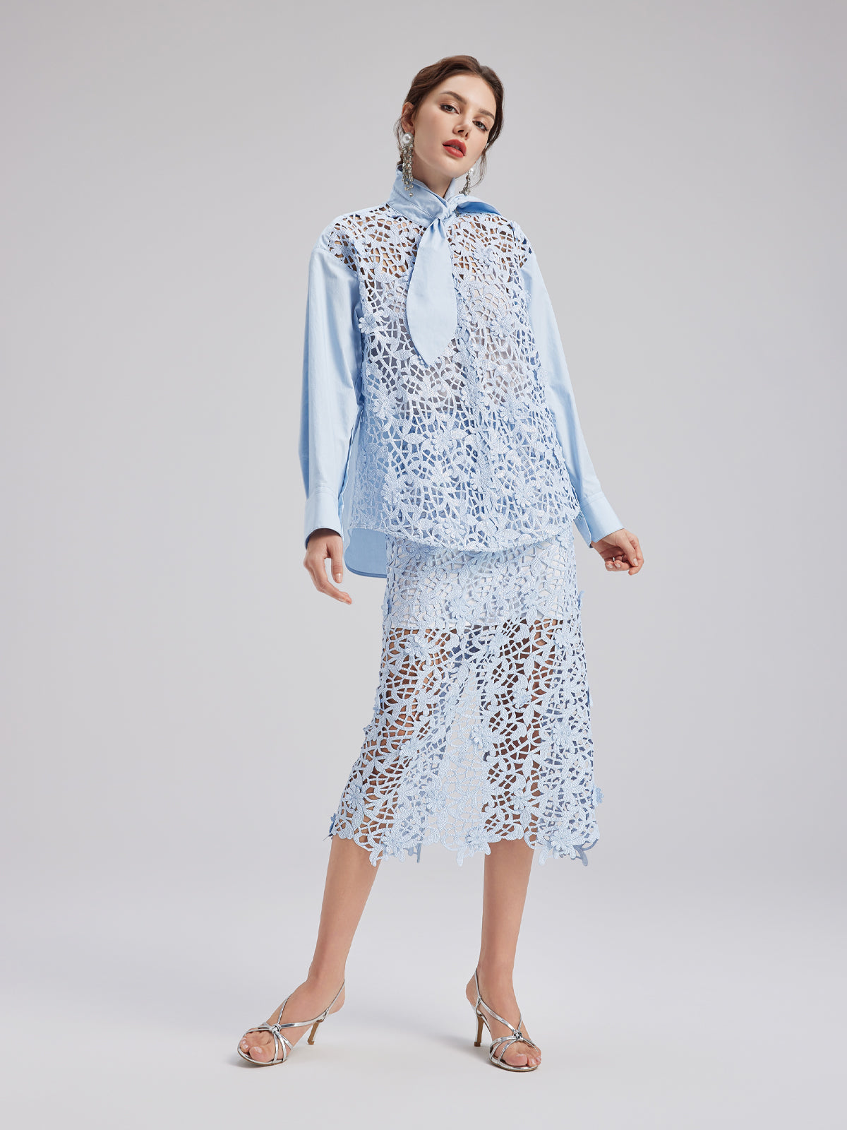 Şık Günlük Pullu Detaylı Bluz (İç Askılısı Dahil)