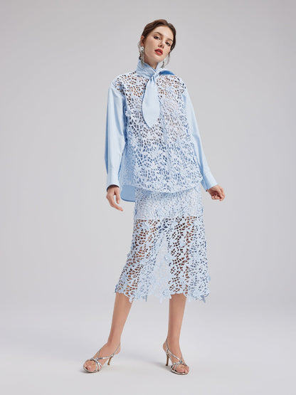 Şık Günlük Pullu Detaylı Bluz (İç Askılısı Dahil)