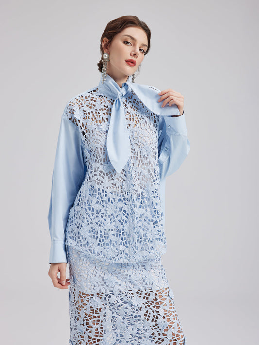 Şık Günlük Pullu Detaylı Bluz (İç Askılısı Dahil)