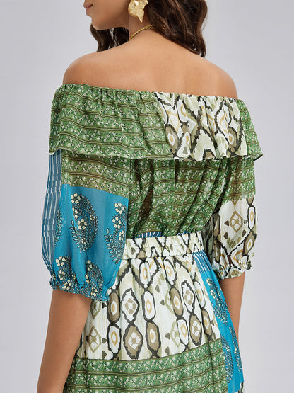 Şık Yumuşak İpek Çok Yönlü Bluz