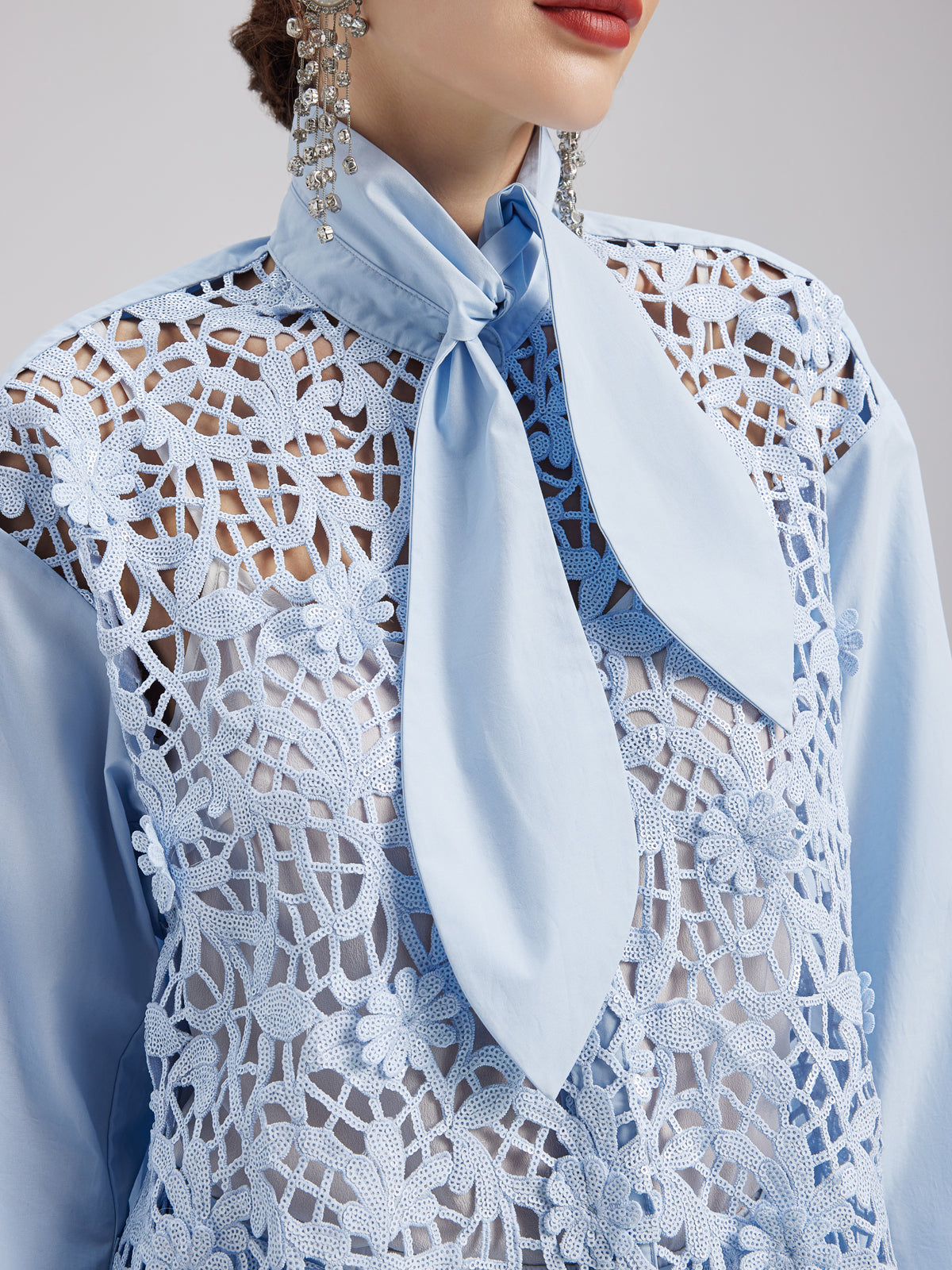 Şık Günlük Pullu Detaylı Bluz (İç Askılısı Dahil)