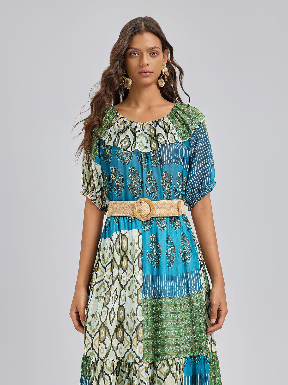 Şık Yumuşak İpek Çok Yönlü Bluz