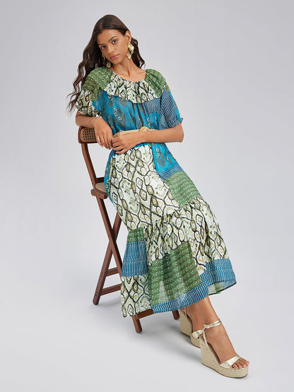 Şık Yumuşak İpek Çok Yönlü Bluz