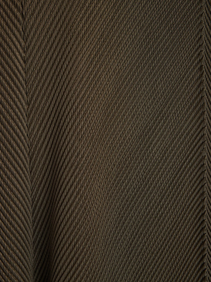 Pileli Dokulu Beli Lastikli Bol Pantolon