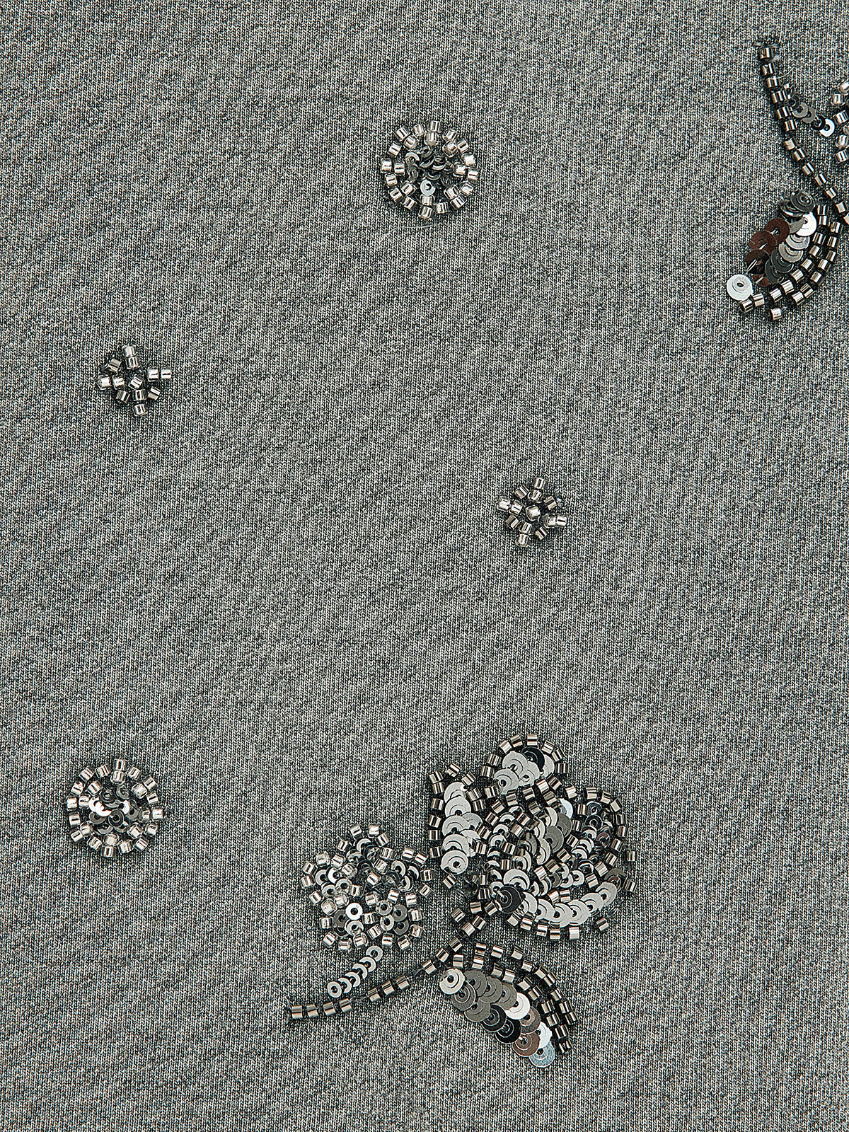 Parça Boyama Boncuklu Dantel Kenarlı Pantolon