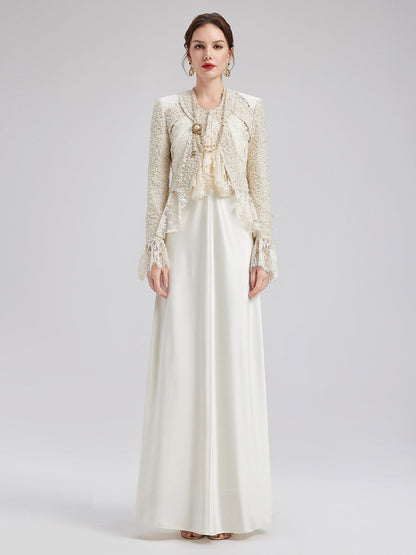 Fransız Dantel Tüvit Parçalı Ceket