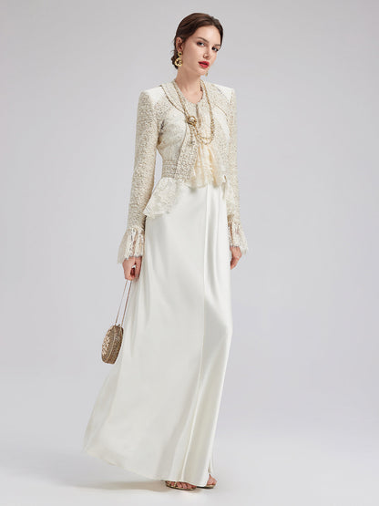 Fransız Dantel Tüvit Parçalı Ceket