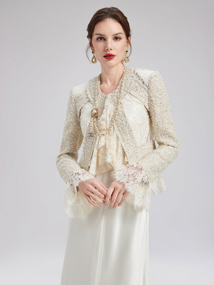 Fransız Dantel Tüvit Parçalı Ceket