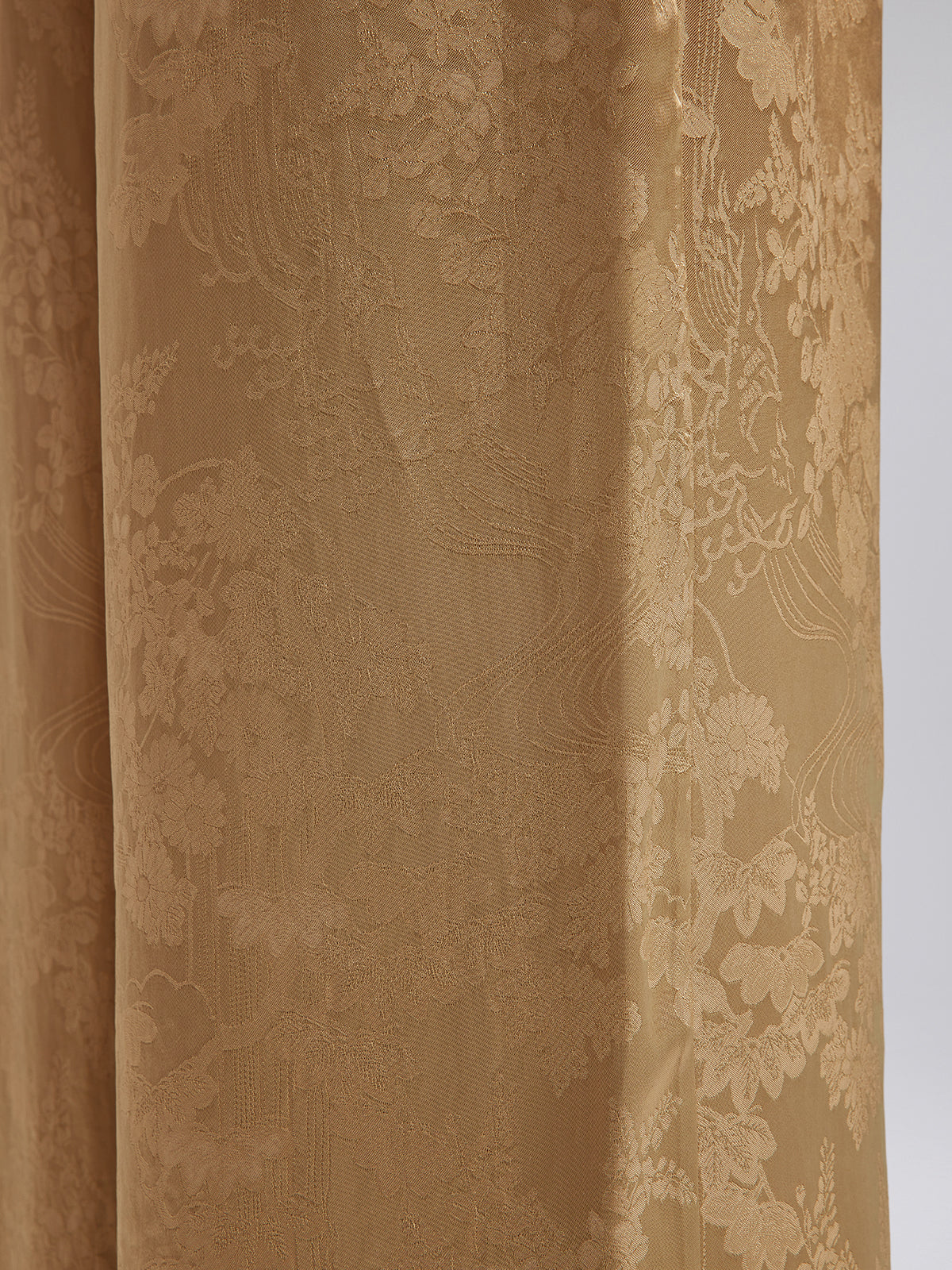 Altın Jakar Beli Lastikli Bol Pantolon