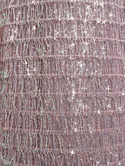 Arkası Yırtmaçlı Pullu Püsküllü Etek