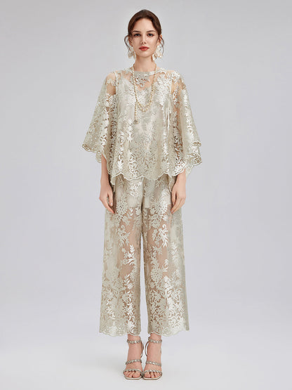 Vintage Nakışlı Rahat Pantolon