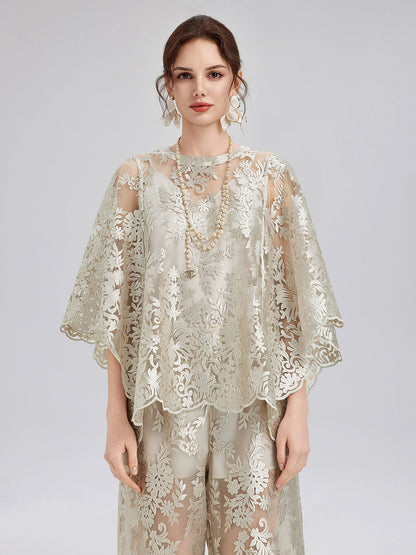 Vintage Nakışlı Rahat Bluz