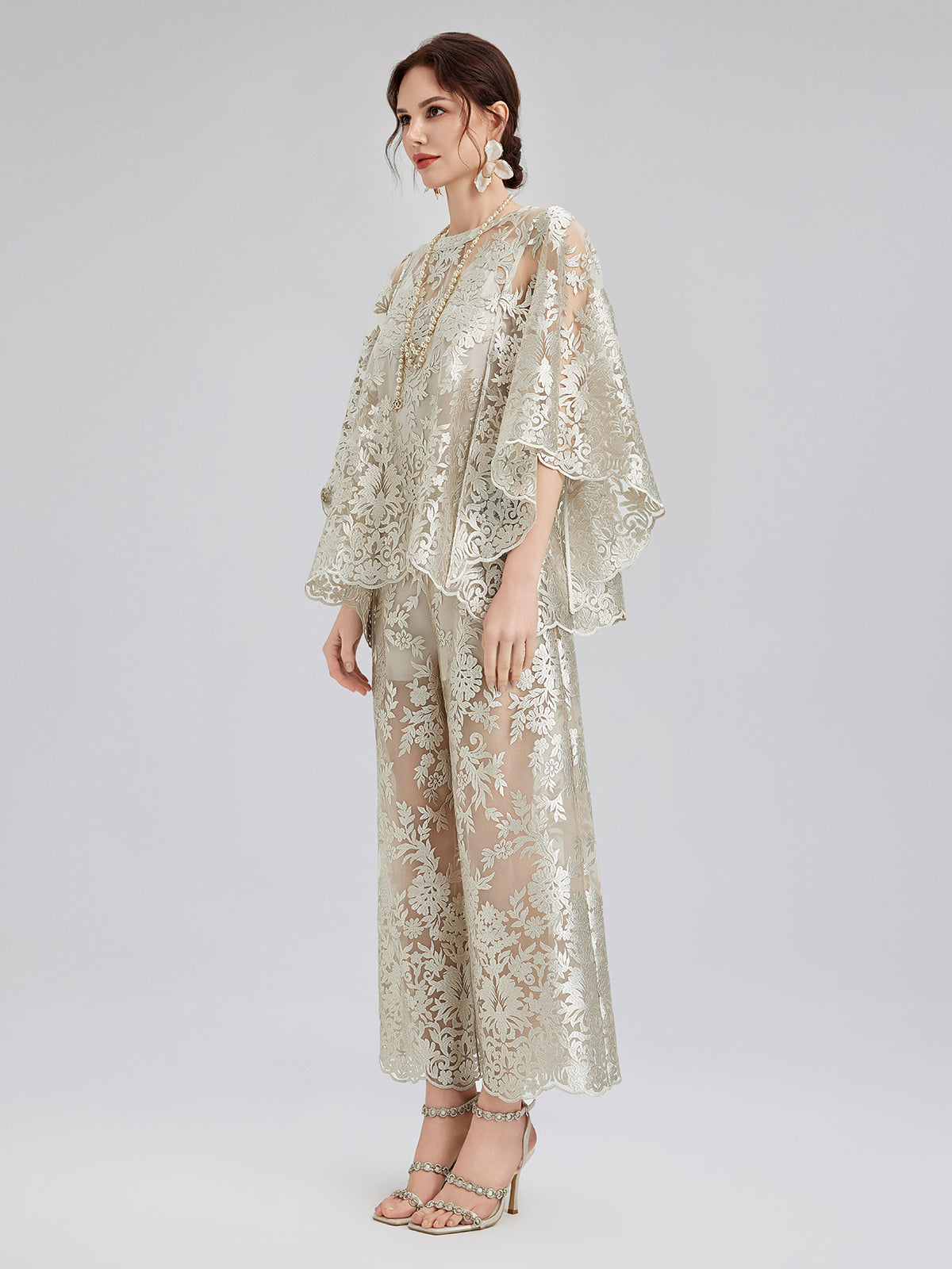 Vintage Nakışlı Rahat Pantolon