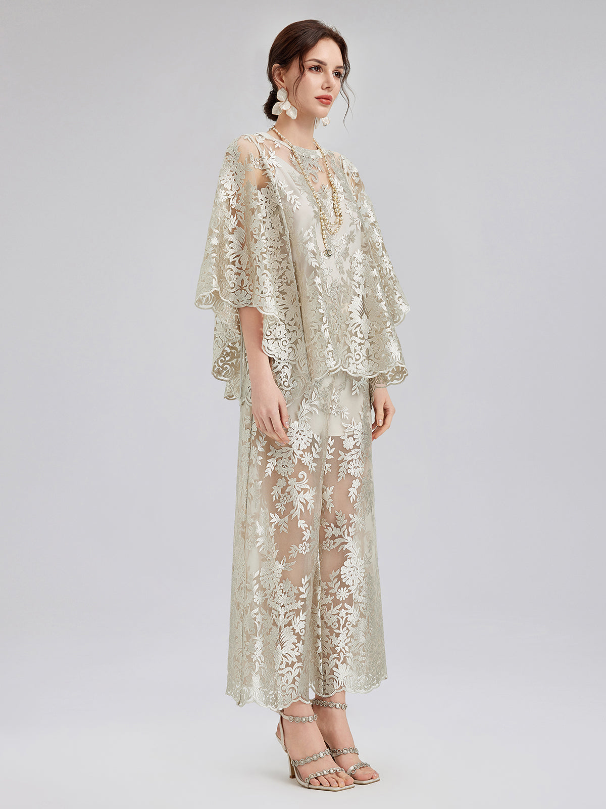 Vintage Nakışlı Rahat Pantolon