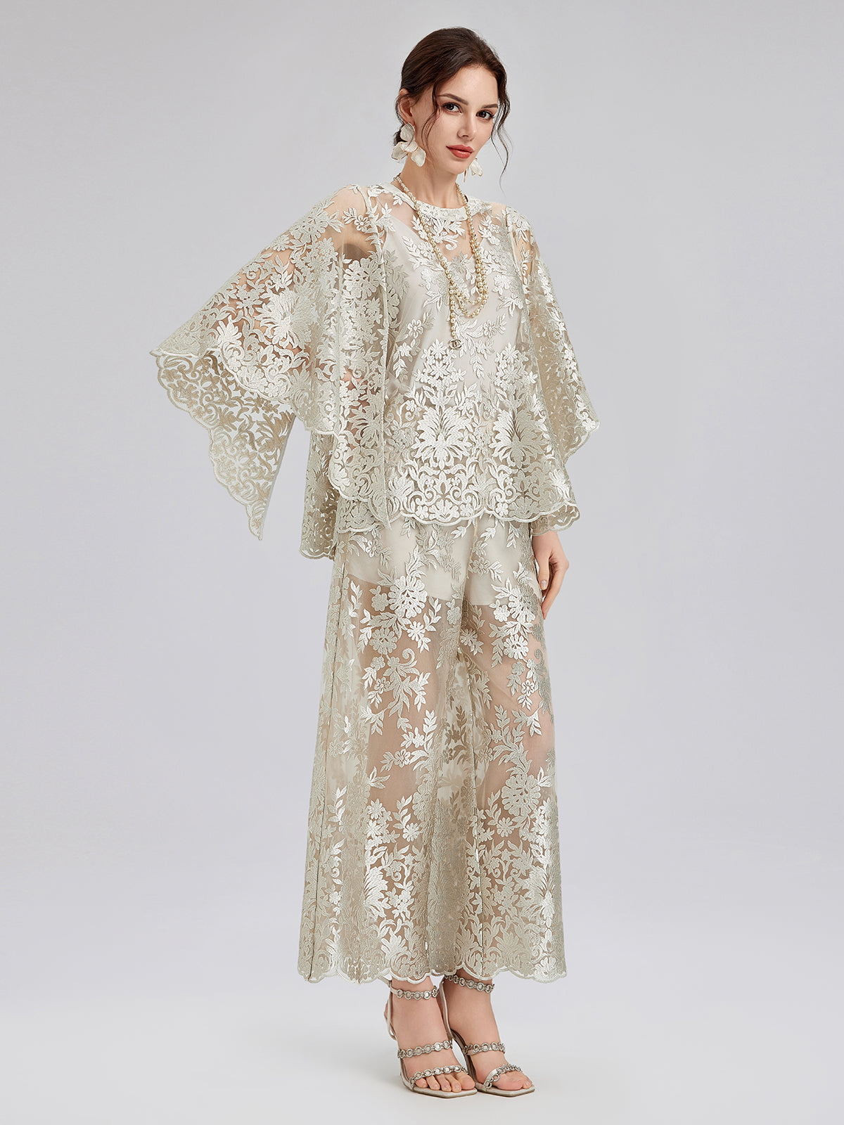 Vintage Nakışlı Rahat Bluz