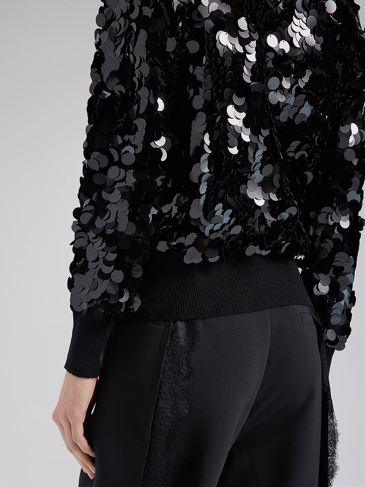 Lüks Pullu Yün Triko Bluz