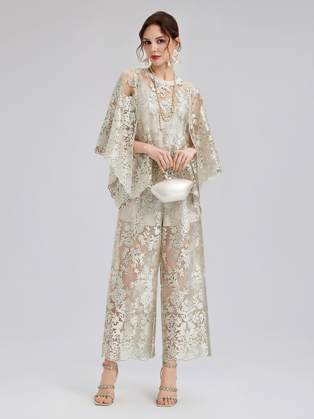 Vintage Nakışlı Rahat Pantolon