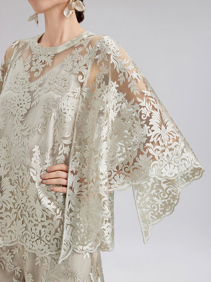 Vintage Nakışlı Rahat Bluz