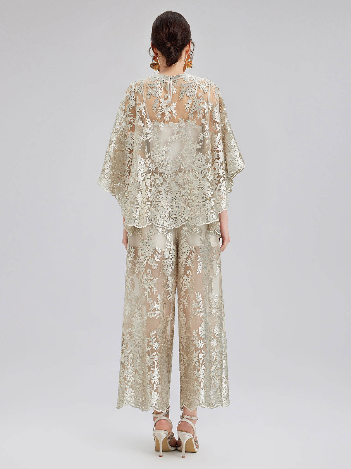 Vintage Nakışlı Rahat Pantolon