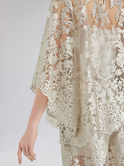 Vintage Nakışlı Rahat Bluz