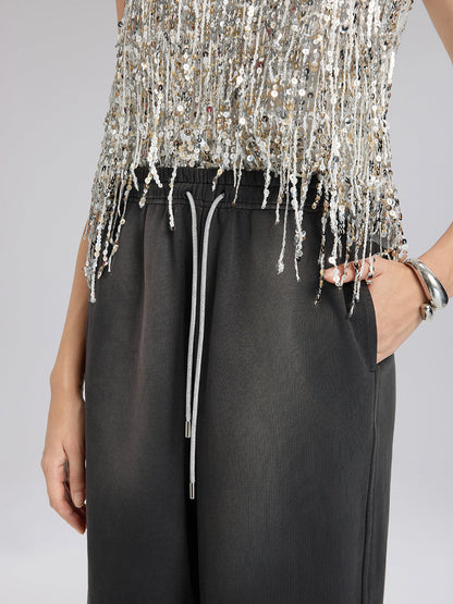 El Boyaması Renk Geçişli Eşofman Altı