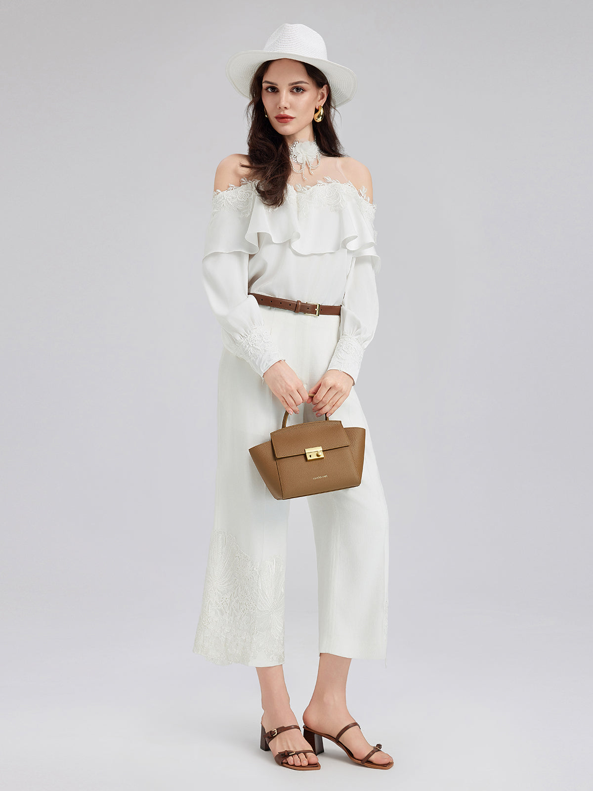 Lüks Şık Nakışlı Uzun Pantolon