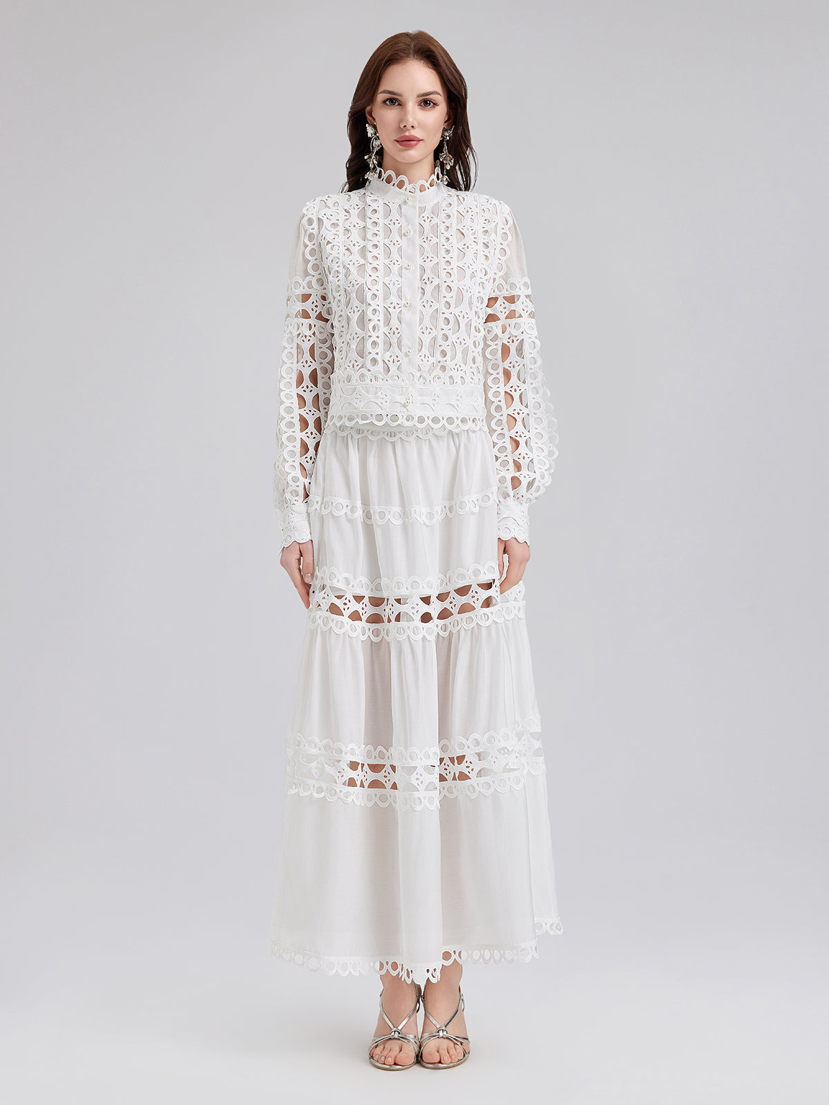 Vintage Saray Tarzı Nakışlı Gömlek