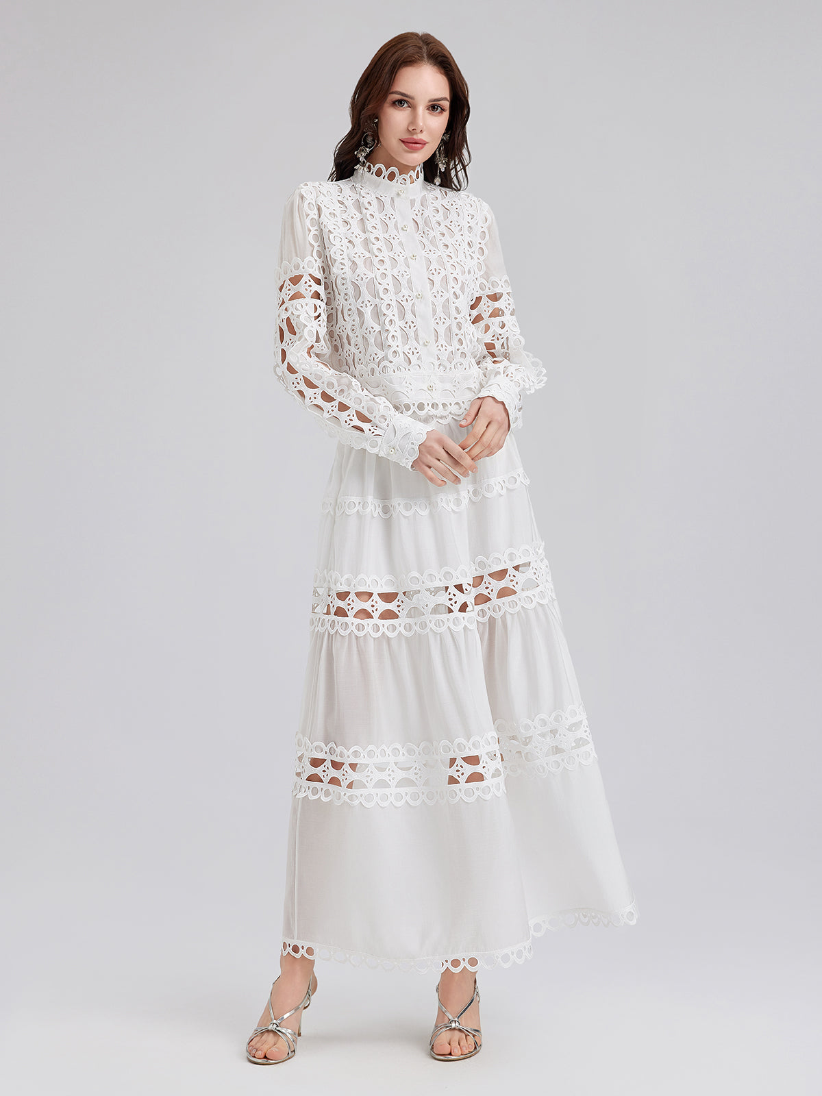 Vintage Saray Tarzı Nakışlı Gömlek