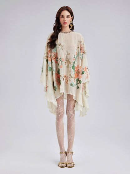 İşlemeli Nakışlı Şık Elbise